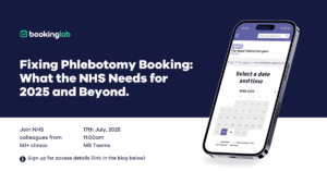 Phlebotomy Bookings Webinar Graphic