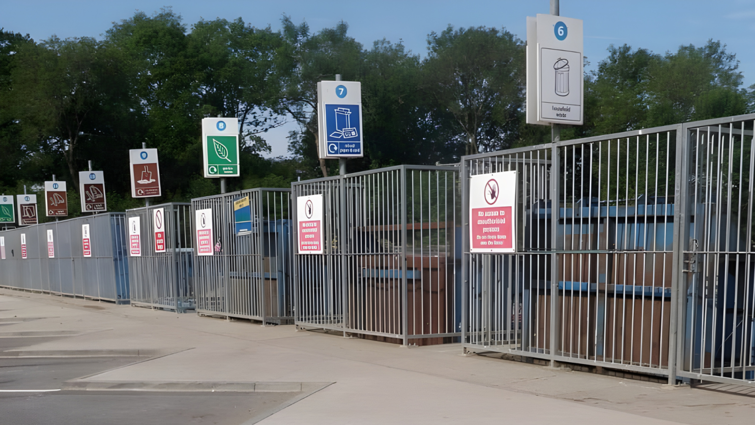 West Sussex County Council's HWRC Booking Service. Picture of Site Operating System.