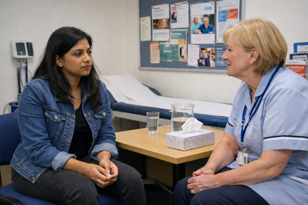 Mental Health NHS Appointment Taking Place